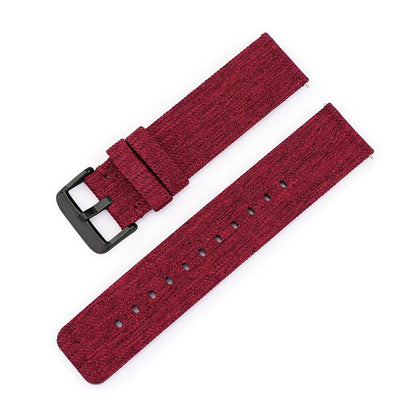 Stainless Steel Pin Buckle Nylon Woven Canvas Watch Band, 12mm, 14mm, 16mm, 18mm