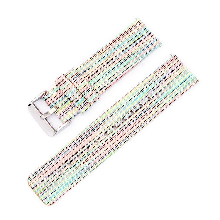 Stainless Steel Pin Buckle Nylon Woven Canvas Watch Band, 12mm, 14mm, 16mm, 18mm