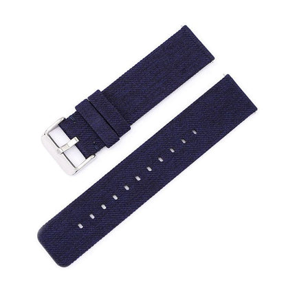 Stainless Steel Pin Buckle Nylon Woven Canvas Watch Band, 12mm, 14mm, 16mm, 18mm