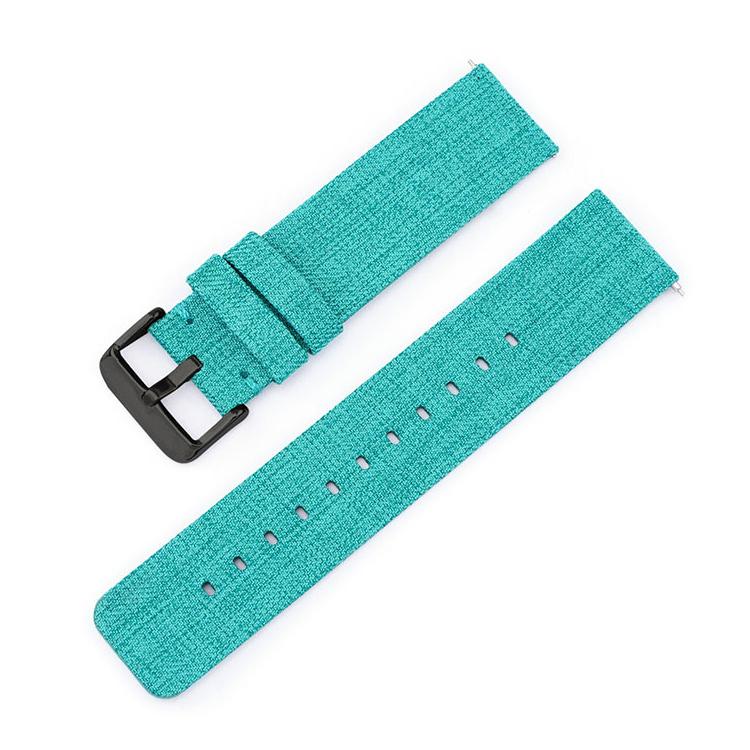 Stainless Steel Pin Buckle Nylon Woven Canvas Watch Band, 12mm, 14mm, 16mm, 18mm