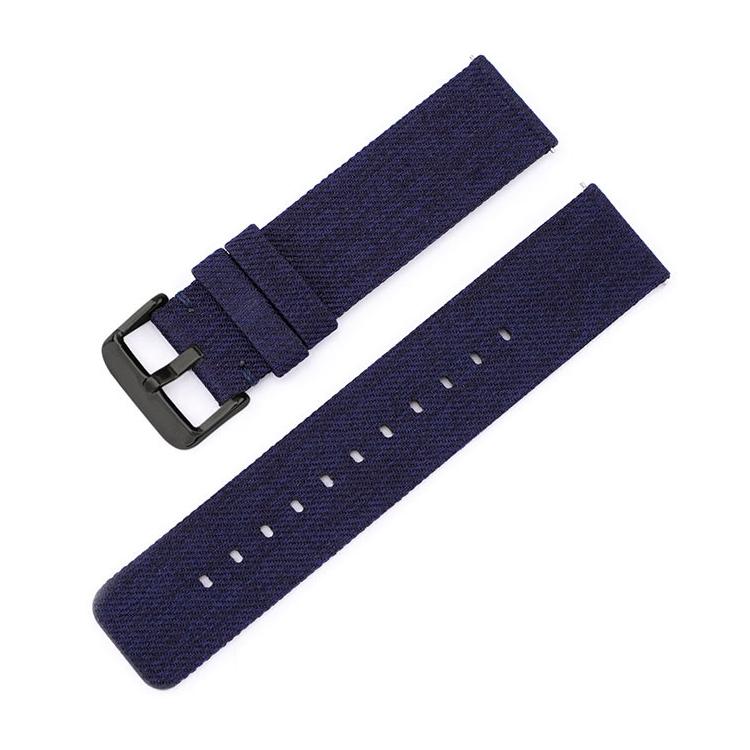 Stainless Steel Pin Buckle Nylon Woven Canvas Watch Band, 12mm, 14mm, 16mm, 18mm