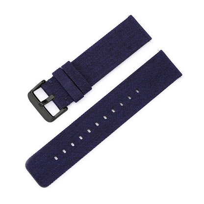 Stainless Steel Pin Buckle Nylon Woven Canvas Watch Band, 12mm, 14mm, 16mm, 18mm