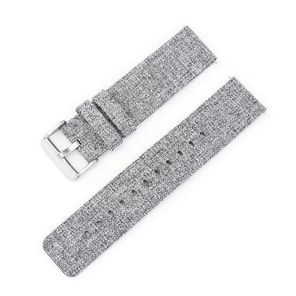 Stainless Steel Pin Buckle Nylon Woven Canvas Watch Band, 20mm, 22mm