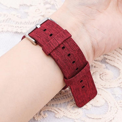 Stainless Steel Pin Buckle Nylon Woven Canvas Watch Band, 12mm, 14mm, 16mm, 18mm