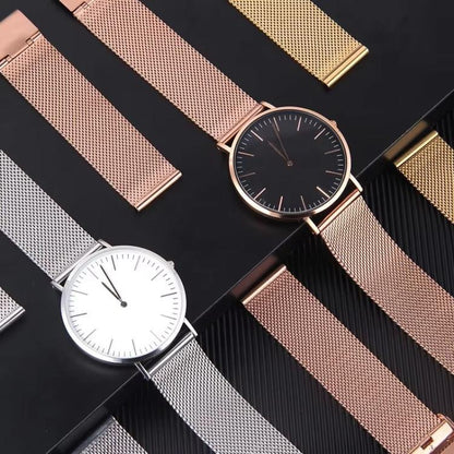 Milanese Buckle Stainless Steel Watch Band, 8mm, 10mm, 12mm, 13mm, 14mm, 15mm, 16mm, 17mm, 18mm, 19mm, 20mm, 21mm, 22mm, 24mm