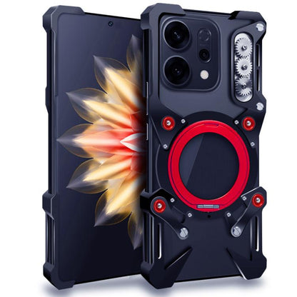 Rotating Bracket Hollow Metal Phone Case with Lanyard, For OPPO Reno16 F/FS/Reno16c 5G, For OPPO Reno16 Pro 5G Global, For OPPO Reno16 5G Global, For OPPO K14 5G, For OPPO Find X9s Pro, For OPPO K15 Pro+, For OPPO K15 Pro, For OPPO Find X9 / X9s       ...