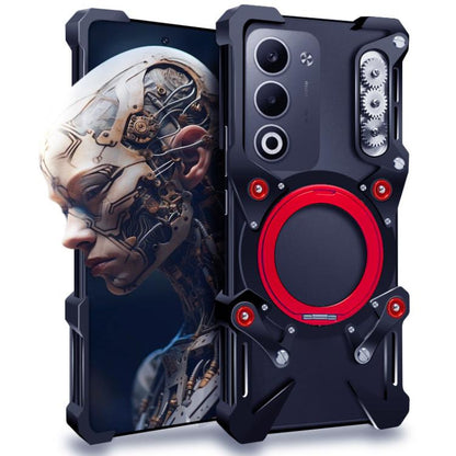 Rotating Bracket Hollow Metal Phone Case with Lanyard, For OPPO Reno16 F/FS/Reno16c 5G, For OPPO Reno16 Pro 5G Global, For OPPO Reno16 5G Global, For OPPO K14 5G, For OPPO Find X9s Pro, For OPPO K15 Pro+, For OPPO K15 Pro, For OPPO Find X9 / X9s       ...