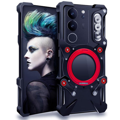 Drehbare Halterung aus Hohlmetall für Handys mit Lanyard, für vivo S19, für vivo X100s Pro, für vivo X100s, für vivo X100 Ultra, für vivo iQOO Z9x, für vivo iQOO Z9, für vivo iQOO Z9 Turbo, für vivo S18 Pro, für vivo S18, für vivo X100 Pro, für vivo X100