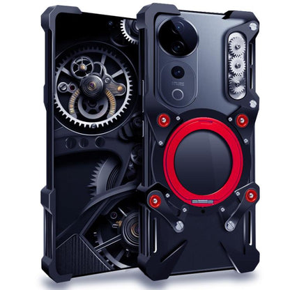 Drehbare Halterung aus Hohlmetall für Handys mit Lanyard, für vivo S19, für vivo X100s Pro, für vivo X100s, für vivo X100 Ultra, für vivo iQOO Z9x, für vivo iQOO Z9, für vivo iQOO Z9 Turbo, für vivo S18 Pro, für vivo S18, für vivo X100 Pro, für vivo X100