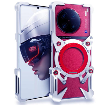 Rotating Bracket Hollow Metal Phone Case with Lanyard, For vivo S19, For vivo X100s Pro, For vivo X100s, For vivo X100 Ultra, For vivo iQOO Z9x, For vivo iQOO Z9, For vivo iQOO Z9 Turbo, For vivo S18 Pro, For vivo S18, For vivo X100 Pro, For vivo X100 ...