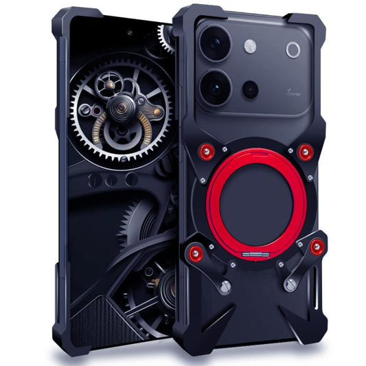Rotating Bracket Hollow Metal Phone Case with Lanyard, For vivo S60 5G, For vivo S60 Vitality 5G, For vivo X300 FE Russia / Zeiss, For vivo iQOO 15T 5G, For vivo Y600 Pro 5G, For vivo Y51 Pro 5G, For vivo Y500i / Y500s 5G, For vivo T5x 5G, For vivo X30...