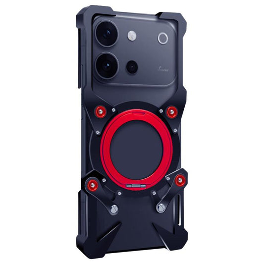Rotating Bracket Hollow Metal Phone Case with Lanyard, For vivo S60 5G, For vivo S60 Vitality 5G, For vivo X300 FE Russia / Zeiss, For vivo iQOO 15T 5G, For vivo Y600 Pro 5G, For vivo Y51 Pro 5G, For vivo Y500i / Y500s 5G, For vivo T5x 5G, For vivo X30...