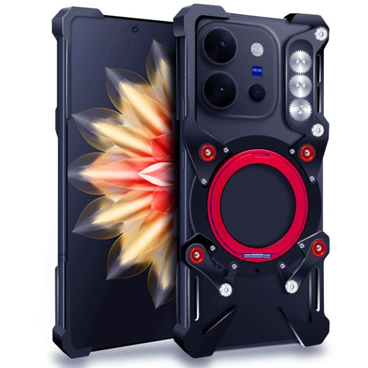 Rotating Bracket Hollow Metal Phone Case with Lanyard, For vivo X300 E 5G, For vivo Y500 4G Global, For vivo S60 5G, For vivo S60 Vitality 5G, For vivo Y600 Turbo 5G, For vivo X300 FE Russia / Zeiss, For vivo iQOO 15T 5G, For vivo Y600 Pro 5G          ...