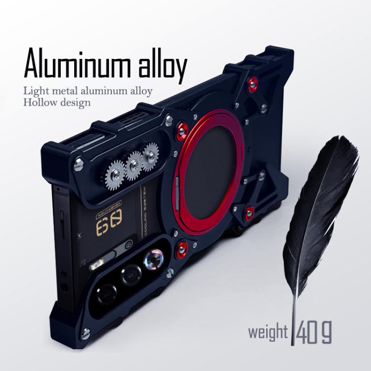 Rotating Bracket Hollow Metal Phone Case with Lanyard, For vivo X80