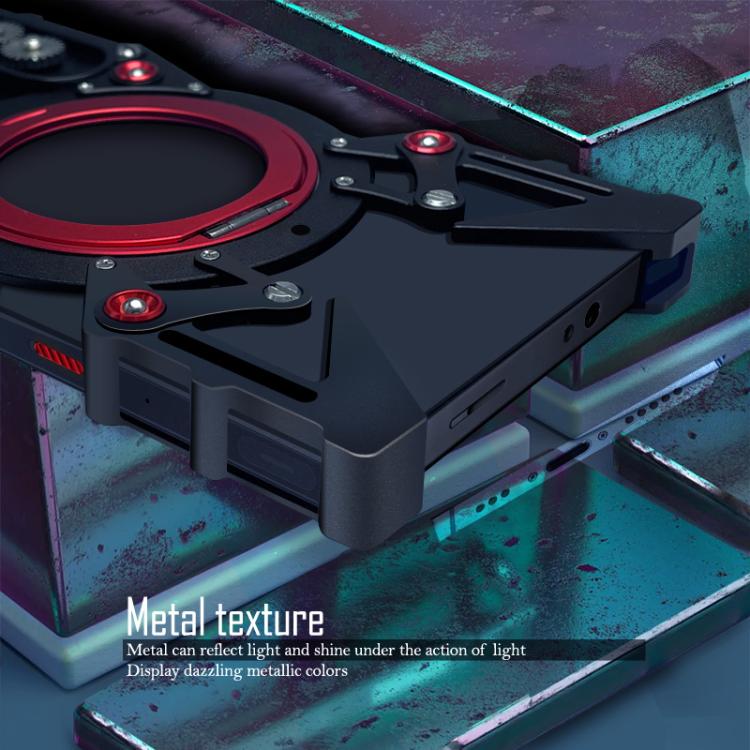 Rotating Bracket Hollow Metal Phone Case with Lanyard, For vivo X80