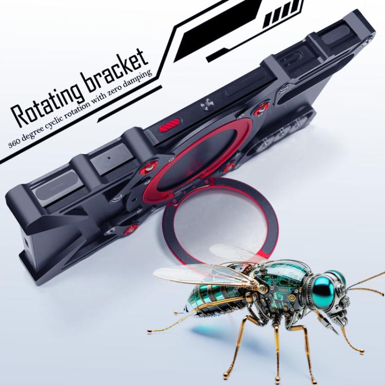 Rotating Bracket Hollow Metal Phone Case with Lanyard, For vivo X80