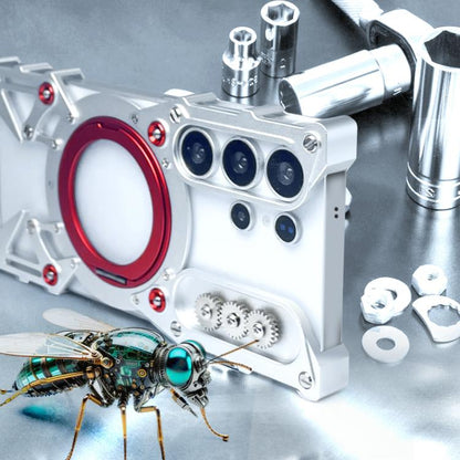 Rotating Bracket Hollow Metal Phone Case with Lanyard, For vivo X80