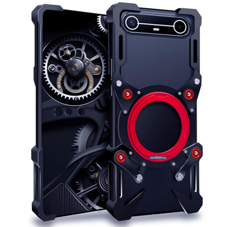 Rotating Bracket Hollow Metal Phone Case with Lanyard, For Tecno Pova Curve 2, For Tecno Camon 50 Ultra 5G, For Tecno Camon 50 Pro 4G, For Tecno Camon 50 4G, For Tecno Pova Slim, For Tecno Spark Slim, For Tecno Pova 7 Pro 5G, For Tecno Pova 7 5G       ...