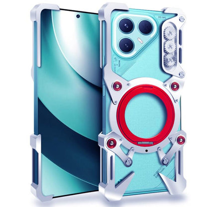 Rotating Bracket Hollow Metal Phone Case with Lanyard, For Tecno Pova Curve 2, For Tecno Camon 50 Ultra 5G, For Tecno Camon 50 Pro 4G, For Tecno Camon 50 4G, For Tecno Pova Slim, For Tecno Spark Slim, For Tecno Pova 7 Pro 5G, For Tecno Pova 7 5G       ...