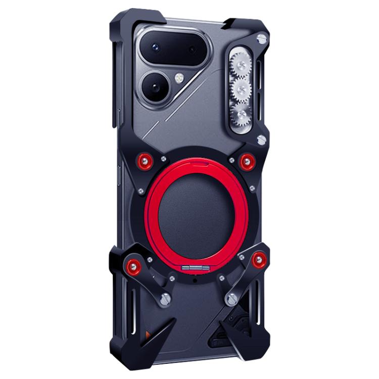 Rotating Bracket Hollow Metal Phone Case with Lanyard, For Tecno Pova Curve 2, For Tecno Camon 50 Ultra 5G, For Tecno Camon 50 Pro 4G, For Tecno Camon 50 4G, For Tecno Pova Slim, For Tecno Spark Slim, For Tecno Pova 7 Pro 5G, For Tecno Pova 7 5G       ...