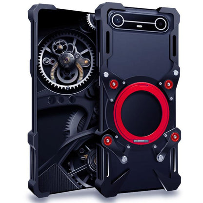 Rotating Bracket Hollow Metal Phone Case with Lanyard, For Tecno Pova Curve 2, For Tecno Camon 50 Ultra 5G, For Tecno Camon 50 Pro 4G, For Tecno Camon 50 4G, For Tecno Pova Slim, For Tecno Spark Slim, For Tecno Pova 7 Pro 5G, For Tecno Pova 7 5G       ...