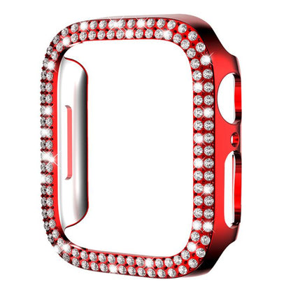 xDfind Double Row Diamond Hollow PC Watch Cover, For Apple Watch Ultra 4 / 3 / 2 / 1 49mm, For Apple Watch Series 6 / 5 / 4 / SE 44mm, For Apple Watch Series 6 / 5 / 4 / SE 40mm, For Apple Watch Series 11 46mm / 10 46mm                                 ...