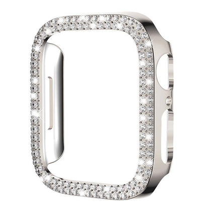 xDfind Double Row Diamond Hollow PC Watch Cover, For Apple Watch Series 6 / 5 / 4 / SE 44mm, For Apple Watch Series 6 / 5 / 4 / SE 40mm, For Apple Watch Series 11 46mm / 10 46mm, For Apple Watch Series 11 42mm / 10 42mm                                 ...