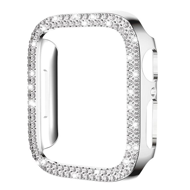 xDfind Double Row Diamond Hollow PC Watch Cover, For Apple Watch Ultra 4 / 3 / 2 / 1 49mm, For Apple Watch Series 6 / 5 / 4 / SE 44mm, For Apple Watch Series 6 / 5 / 4 / SE 40mm, For Apple Watch Series 11 46mm / 10 46mm                                 ...