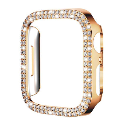xDfind Double Row Diamond Hollow PC Watch Cover, For Apple Watch Series 6 / 5 / 4 / SE 44mm, For Apple Watch Series 6 / 5 / 4 / SE 40mm, For Apple Watch Series 11 46mm / 10 46mm, For Apple Watch Series 11 42mm / 10 42mm                                 ...