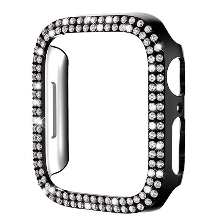 xDfind Double Row Diamond Hollow PC Watch Cover, For Apple Watch Ultra 4 / 3 / 2 / 1 49mm, For Apple Watch Series 6 / 5 / 4 / SE 44mm, For Apple Watch Series 6 / 5 / 4 / SE 40mm, For Apple Watch Series 11 46mm / 10 46mm                                 ...