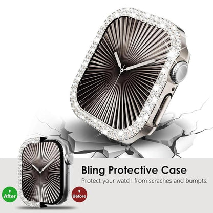 xDfind Double Row Diamond Hollow PC Watch Cover