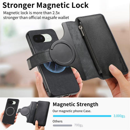 CaseNeo MagSafe RFID Anti-theft Zipper Wallet Retro Leather Phone Case, For Google Pixel 10a, For Google Pixel 10 Pro XL / 9 Pro XL, For Google Pixel 10 / 10 Pro / 9 / 9 Pro, For Google Pixel 9a