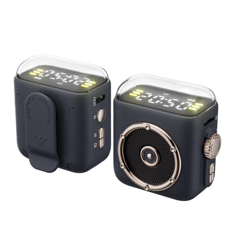 P6 Portable Bluetooth 5.0 Wireless Speaker with Clock & Night Light