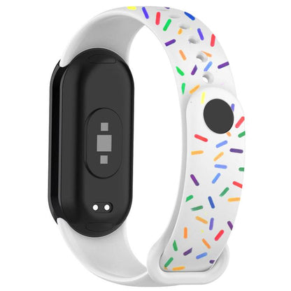 xDfind Rainbow Printing TPU Watch Band, For Xiaomi Smart Band 11 / 10 / 9 / 8