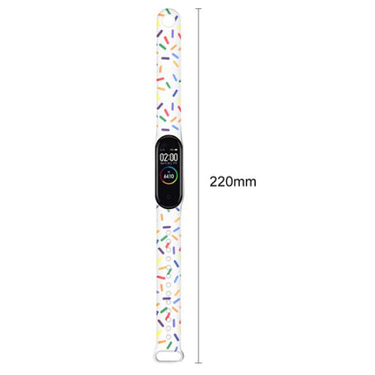 xDfind Rainbow Printing TPU Watch Band, For Xiaomi Smart Band 11 / 10 / 9 / 8