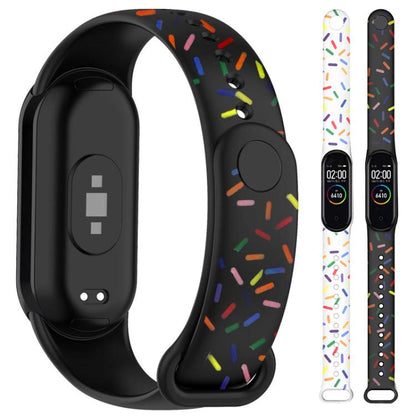 xDfind Rainbow Printing TPU Watch Band, For Xiaomi Smart Band 11 / 10 / 9 / 8