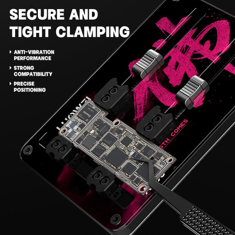 LUOWEI LW-AP06 Tempered Insulating Glass Two-Axis Motherboard Repair Fixture, LUOWEI LW-AP06