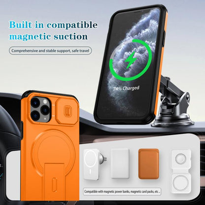 Sliding Camshield MagSafe Holder Phone Case, For iPhone 11 Pro