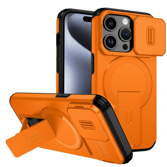 Sliding Camshield MagSafe Holder Phone Case, For iPhone 15 Pro, For iPhone 15 Plus / 14 Plus, For iPhone 15, For iPhone 14 / 13, For iPhone 14 Pro, For iPhone 14 Pro Max, For iPhone 13 Pro Max, For iPhone 13 Pro, For iPhone 13 mini / 12 mini           ...
