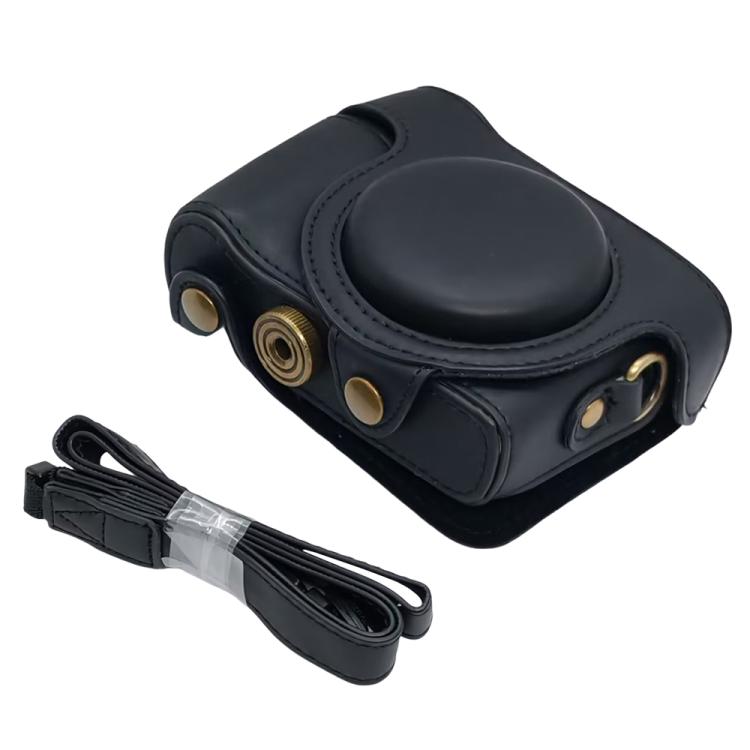 Retro Leather Full Body Camera Cover Bag with Strap, For Sony DSC-HX30 / HX50 / HX60