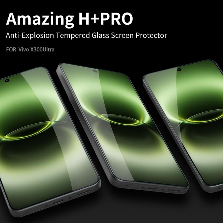 NILLKIN H+Pro 0.2mm 9H Explosion-proof Tempered Glass Film, For vivo X300 Ultra, For vivo X300