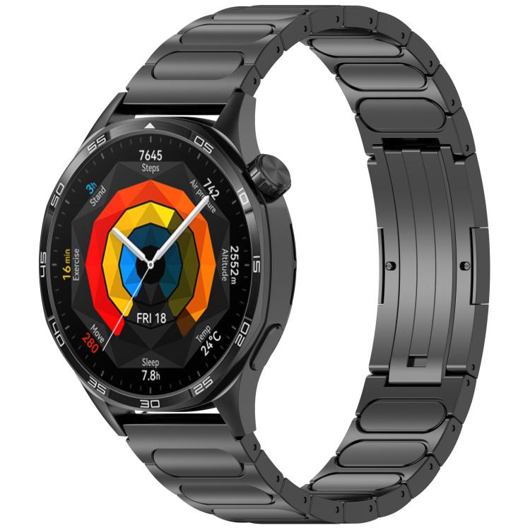 Round I-shaped Buckle Titanium Alloy Watch Band, 22mm