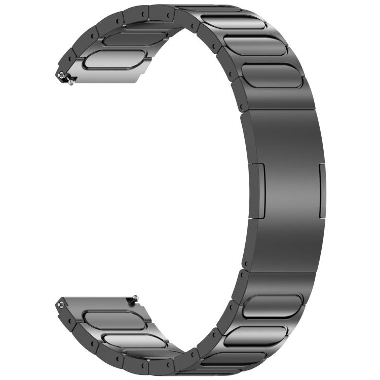 Round I-shaped Buckle Titanium Alloy Watch Band, 22mm