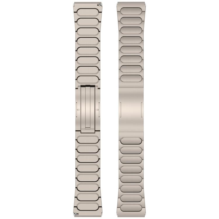 Round I-shaped Buckle Titanium Alloy Watch Band, 22mm