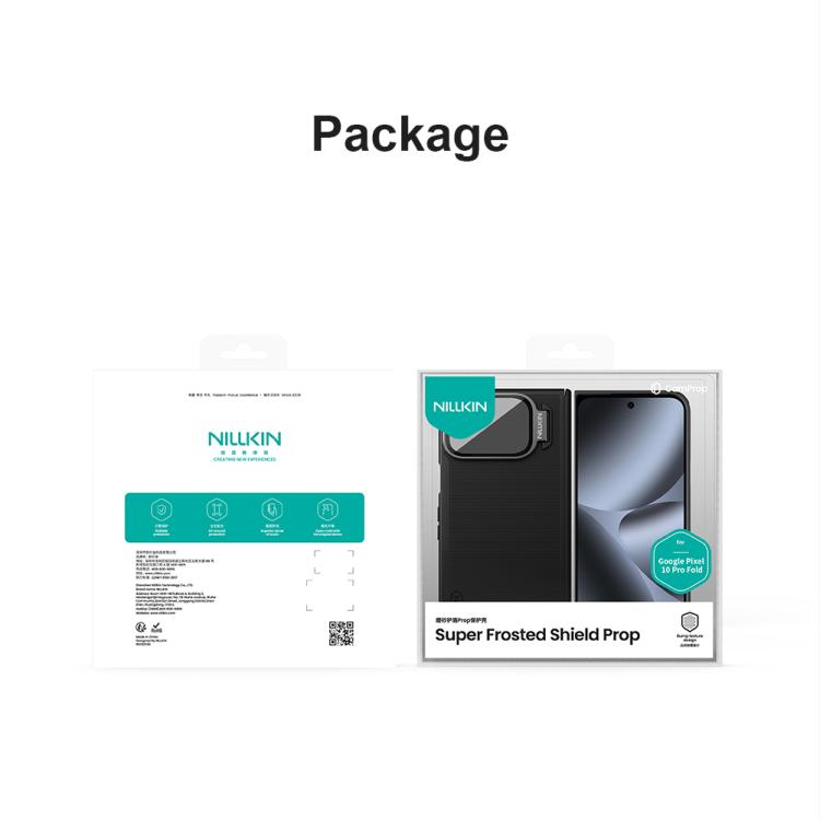 NILLKIN Frosted Prop PC + TPU Transparent Mirror Cover Phone Case, For Google Pixel 10 Pro Fold