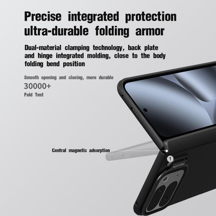 NILLKIN Frosted Prop PC + TPU Transparent Mirror Cover Phone Case, For Google Pixel 10 Pro Fold