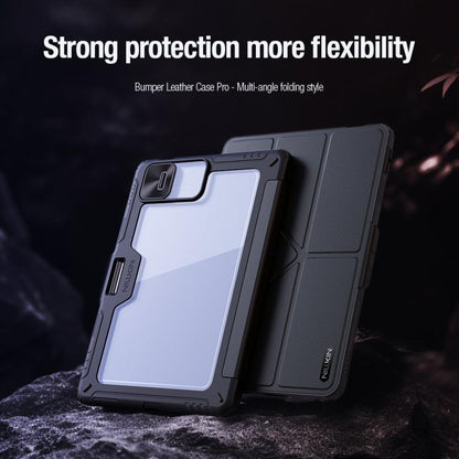 NILLKIN Bumper Pro Multi-angle Folding Style Tablet Leather Case, For Xiaomi Pad 8 / 8 Pro