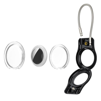 Positioning Tracker Steel Wire Hook Waterproof Protective Cover, For AirTag