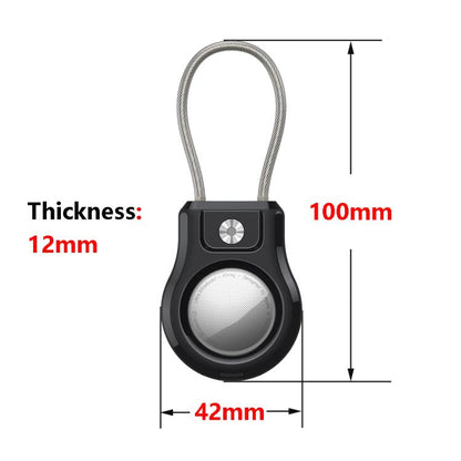 Positioning Tracker Steel Wire Hook Waterproof Protective Cover, For AirTag