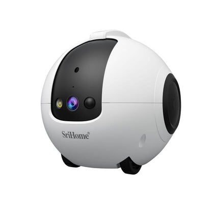 SriHome DH013 4MP Smart Pet Robot Camera, US Plug, UK Plug, EU Plug, AU Plug